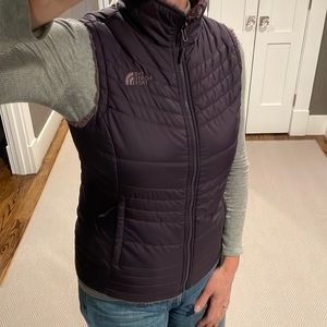 Northface reversible Down/fleece vest